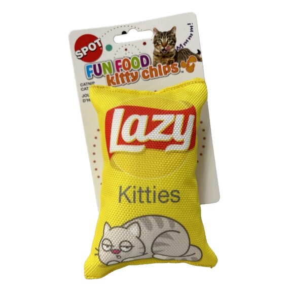 Cat Toy Fun Food Kitty Chips Lazy Kitties Cat Toy w/ Catnip 5" Cat Toy NEW - Picture 4 of 6